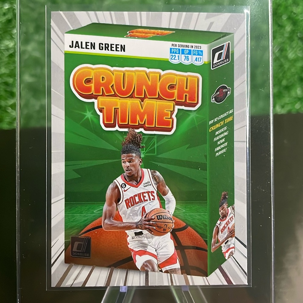 78. Panini CRUNCH TIME Jalen Green 2023-24 No. 9 Card 🔥🏀